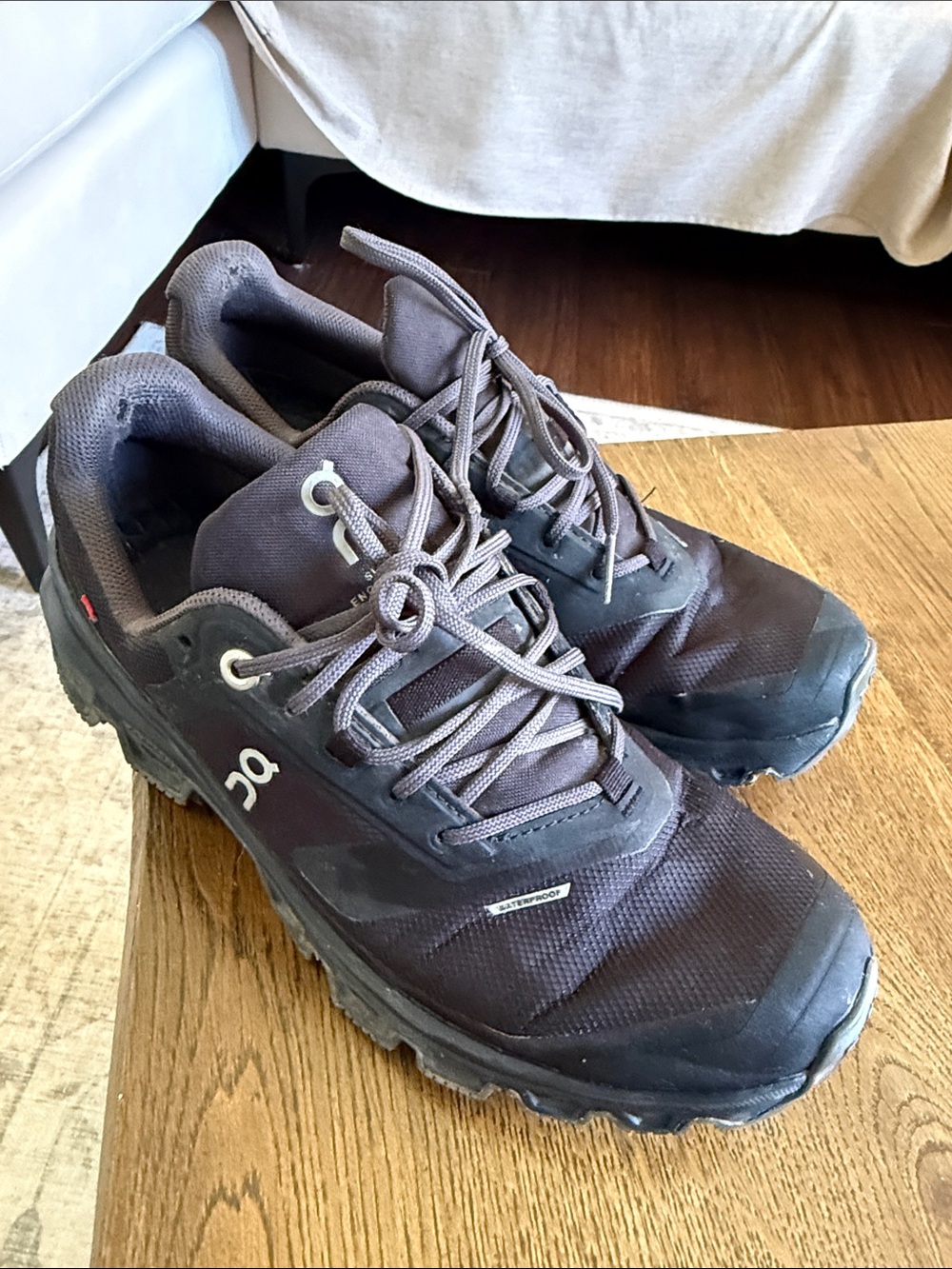 On Running waterproof Trail Shoes — womens Black 7